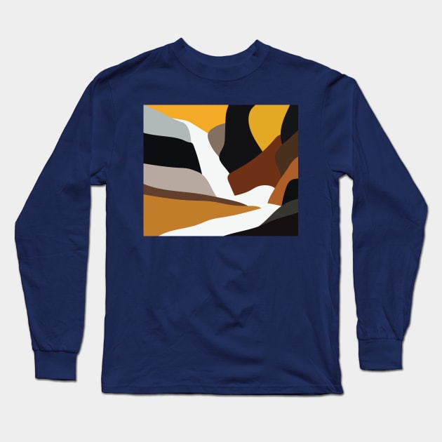 Brown Wilderness Long Sleeve T-Shirt by nelloryn